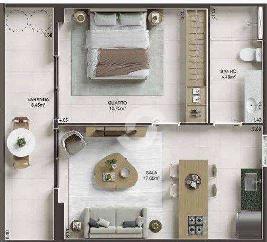 Apartamento à venda com 1 quarto, 49m² - Icaraí,Niterói