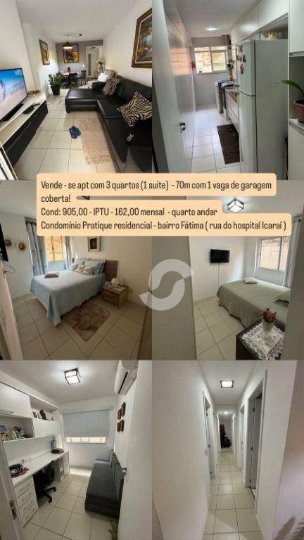 Apartamento à venda com 3 quartos, 64m² - Fátima,Niterói