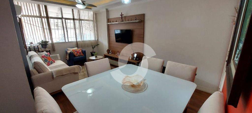  - Apartamento com 3 dormitórios e quarto de home office à venda, 130 m² por R$ 700 - Icaraí - Niterói/RJ