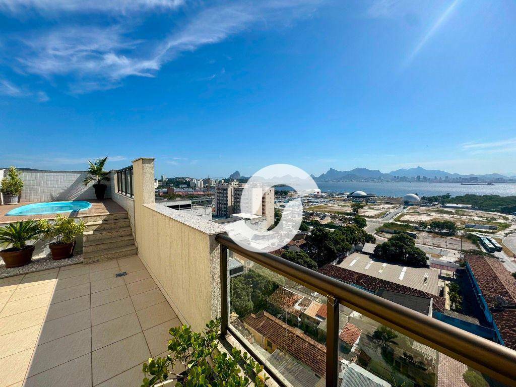  - Você não vai achar nada igual! Cobertura linear de 3 dormitórios e 2 vagas em prédio novo - Centro - Niterói/RJ