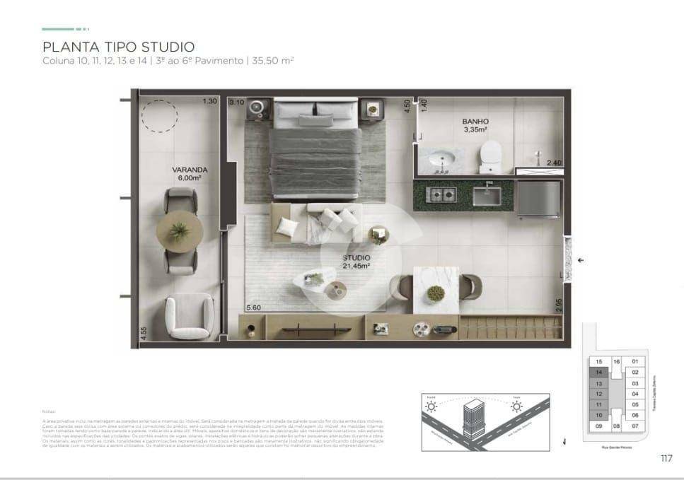 Studio à venda, 36m² - Icaraí,Niterói