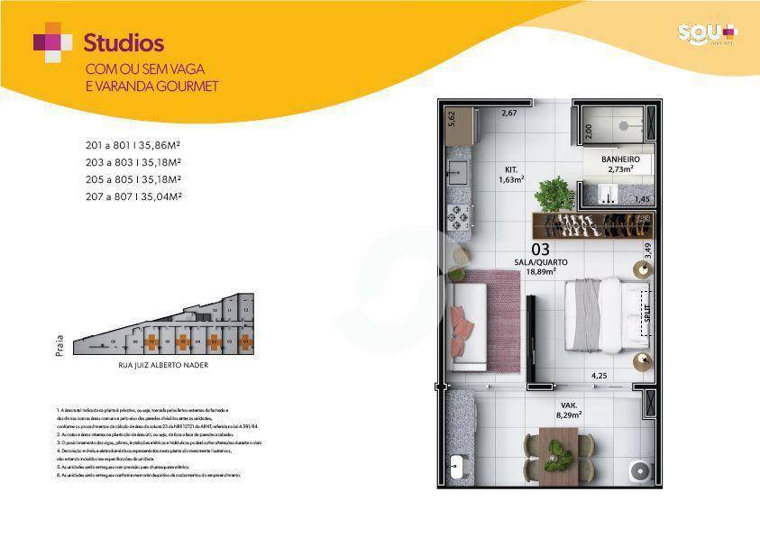  - Studio com 1 dormitório à venda, 35 m² por R$ 525.000,00 - Charitas - Niterói/RJ